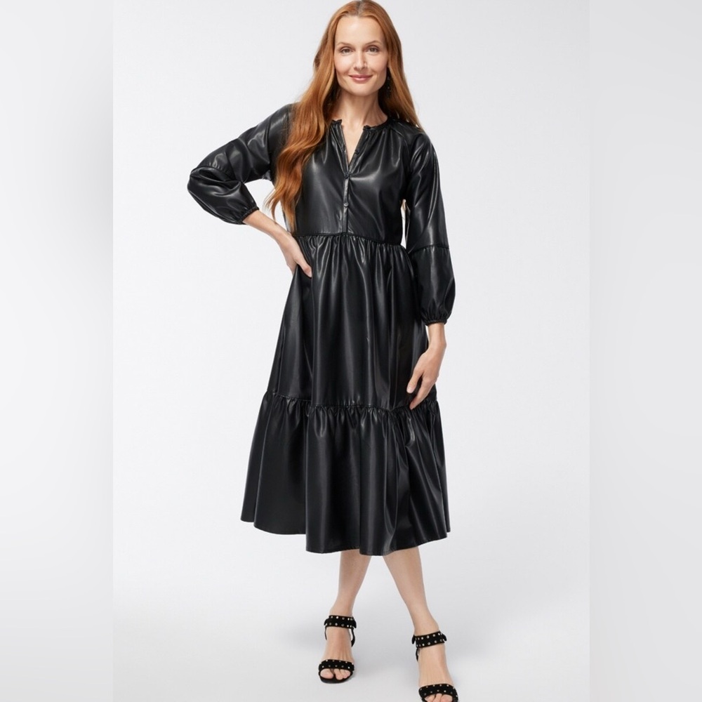 New Chico’s Faux Leather Dress